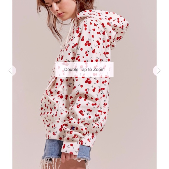 Champion + HVN for Urban Outfitters Cheery Hoodie Sweatshirt, S - Picture 14 of 16